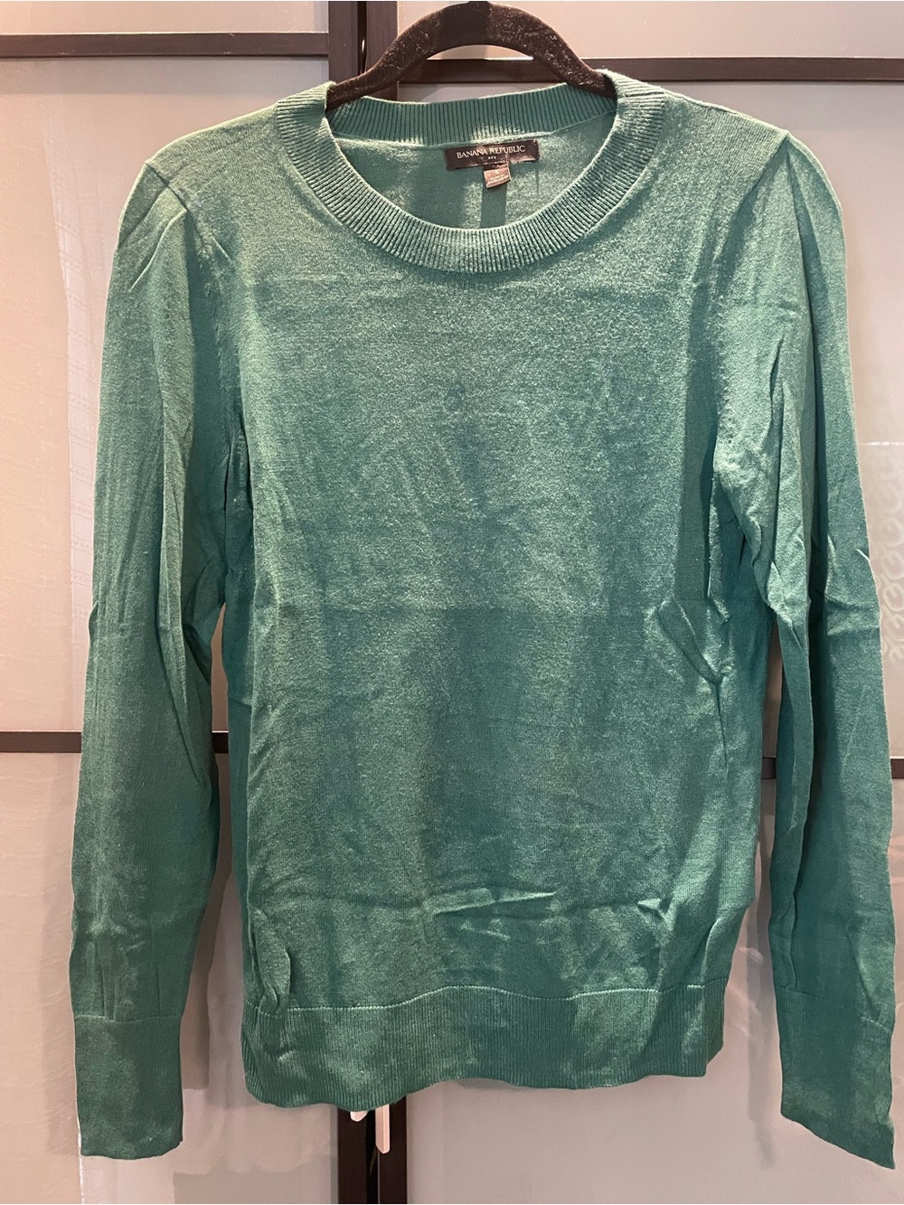 Banana Republic Lightweight Crewneck Sweater -hunter Green